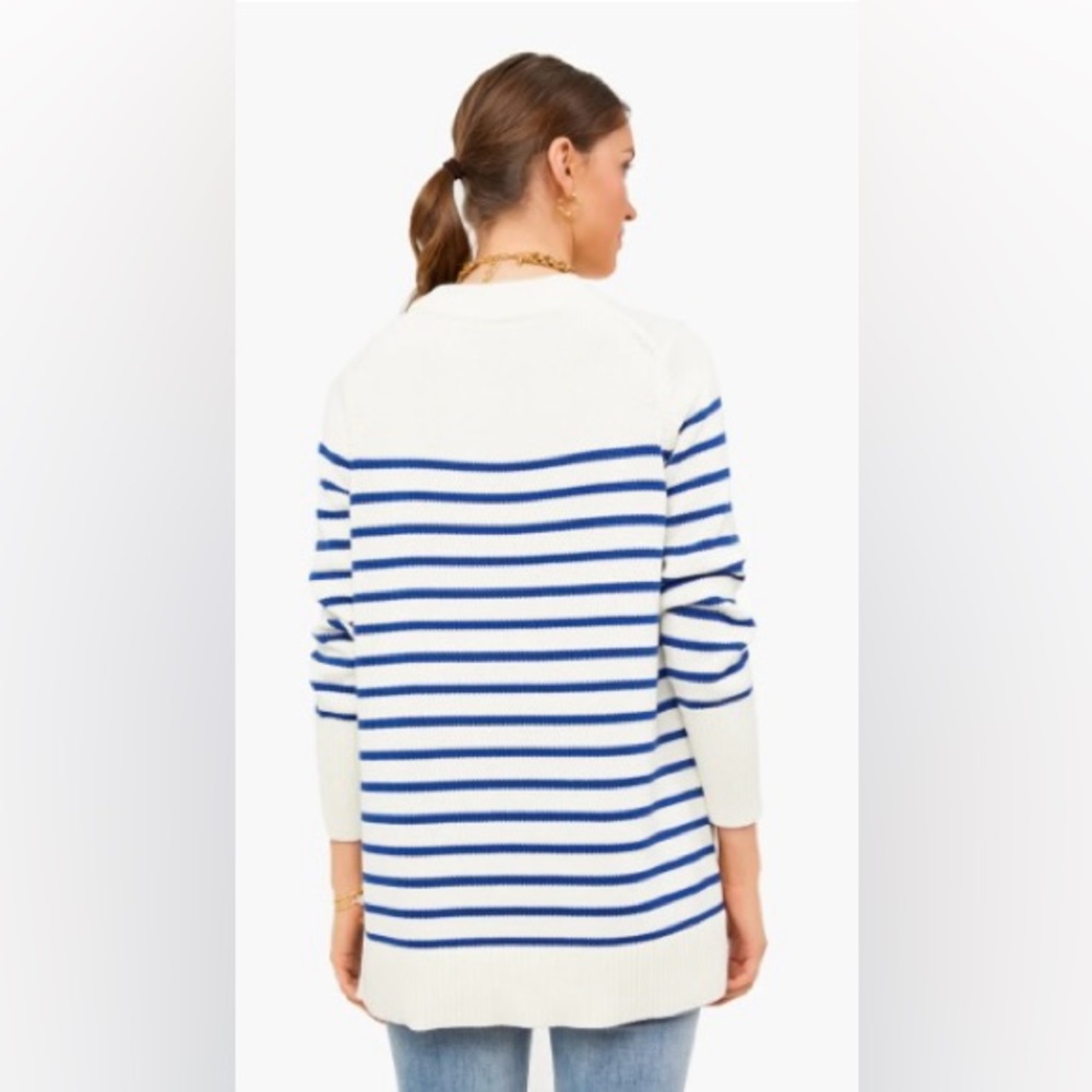 Blue Stripe Bar Harbor Sweater - Picture 3 of 9